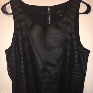 Ann Taylor Faux Leather Top
